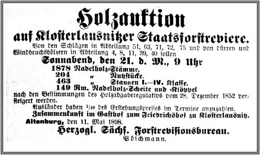 1898-05-21 Kl Holzauktion